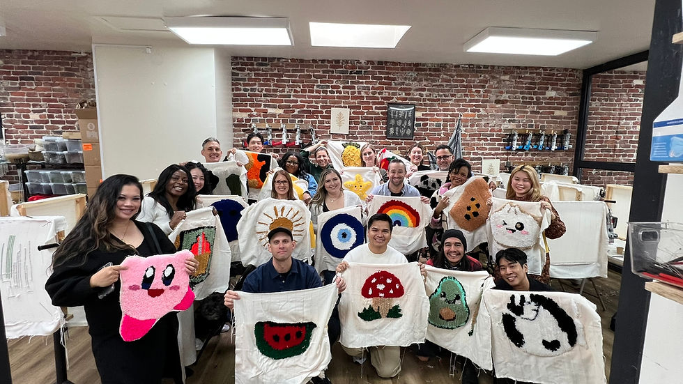 Rug Tufting Team Building Workshop