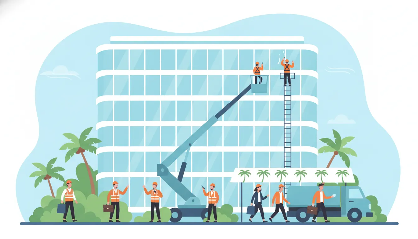 sunny isles commercial window cleaning access and scheduling around property operations