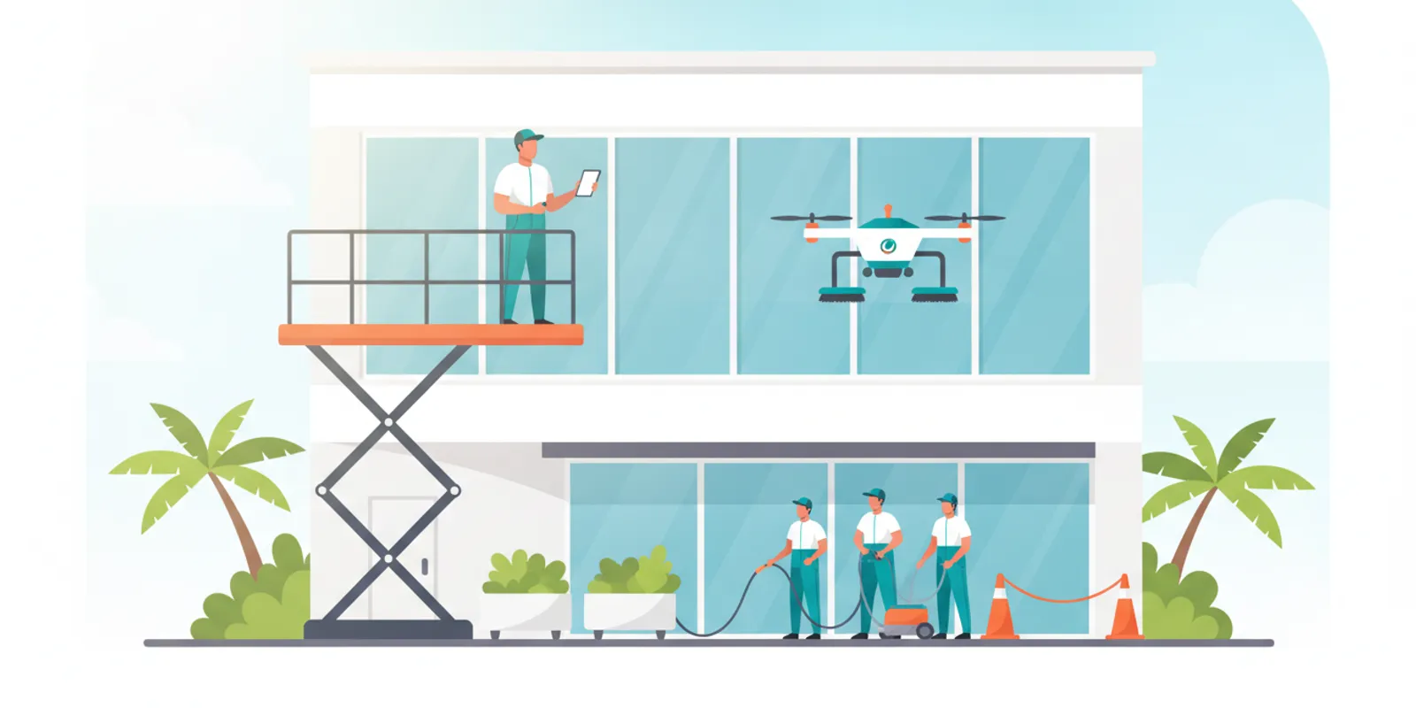 What Window Cleaning Solution Is Appropriate for Commercial Properties? Drone Services Guide