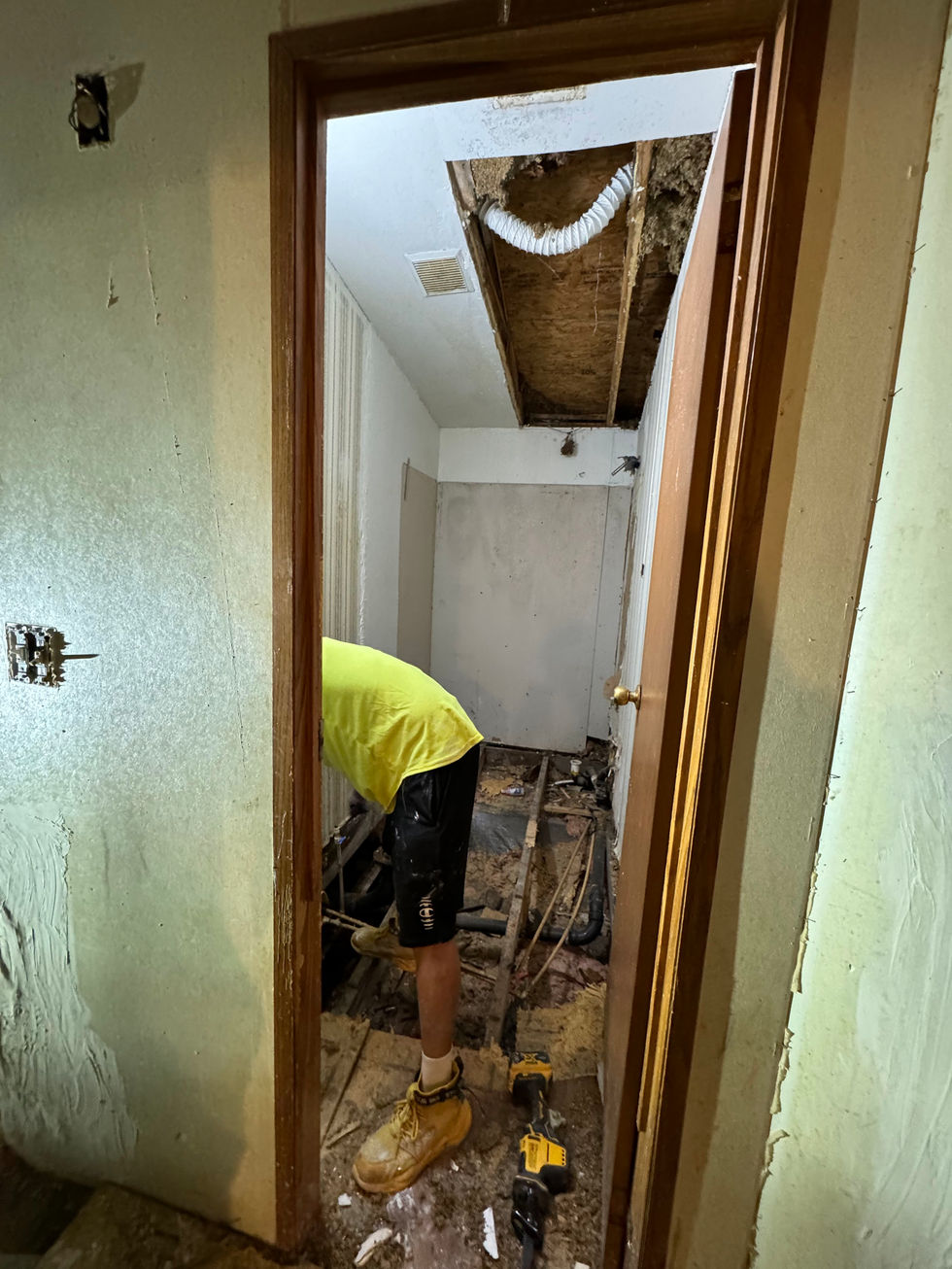 Shower pan installation