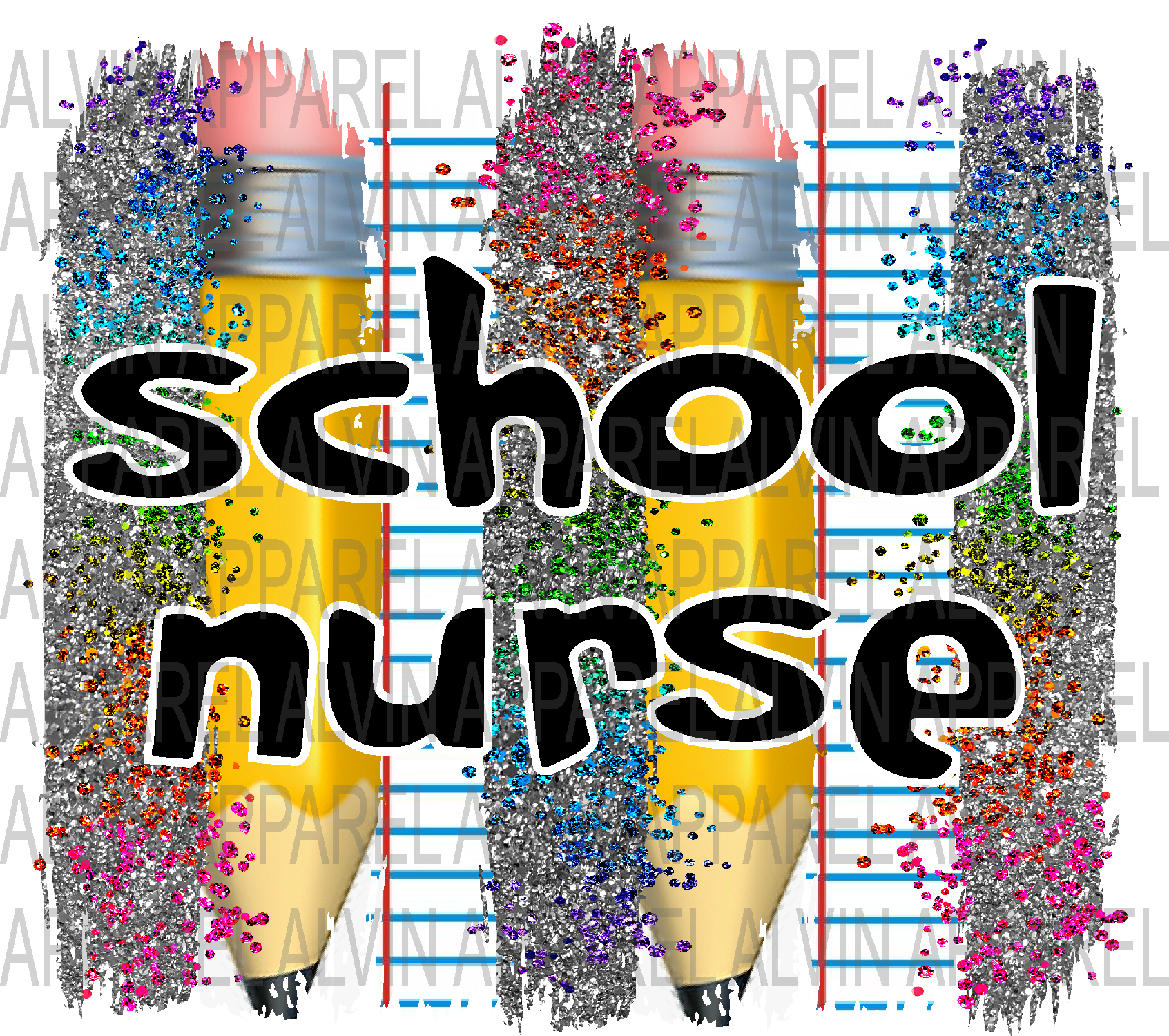 School Nurse Pencil DIGITAL FILE