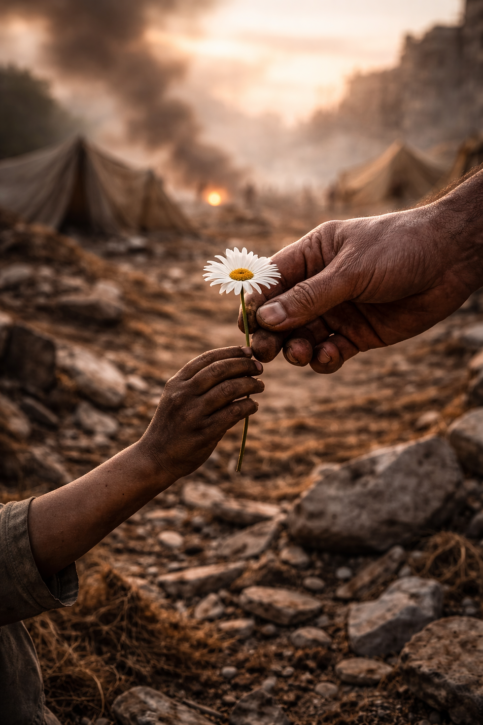 Hope & devastation, generated with AI