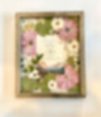 Thumbnail: Custom Pressed Floral Grey wash Float Frame