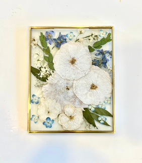 Whimsical Pressed Floral Frame