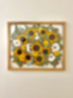 Thumbnail: Custom Pressed Floral Oak Float Frame