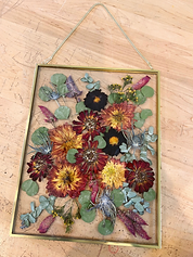 11x14 Brass Float Frame with Chain