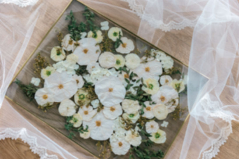 Floral Brass Float Frame