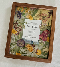 11x14 custom walnut float frame