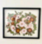 Thumbnail: Pressed Flowers in Black Frame