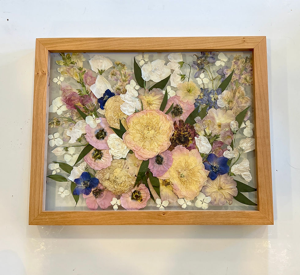Thumbnail: Pressed Floral Cherry Float Frame