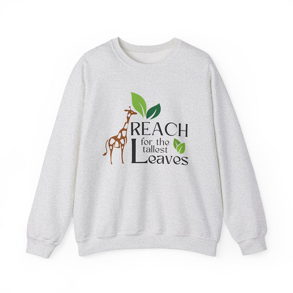 Thumbnail: Reach for the Tallest Leaves Giraffe Sweatshirt