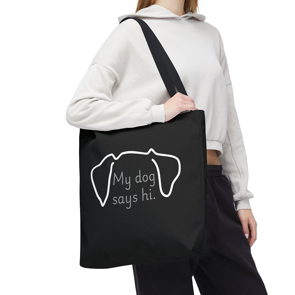 Thumbnail: My dog say hi Tote