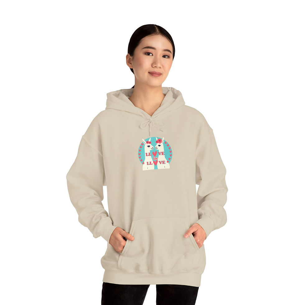 Thumbnail: LLove is LLove LLama Hoodie