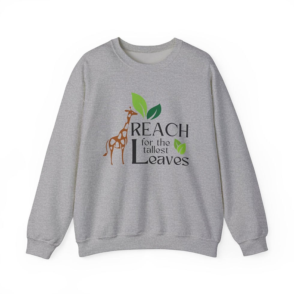 Thumbnail: Reach for the Tallest Leaves Giraffe Sweatshirt
