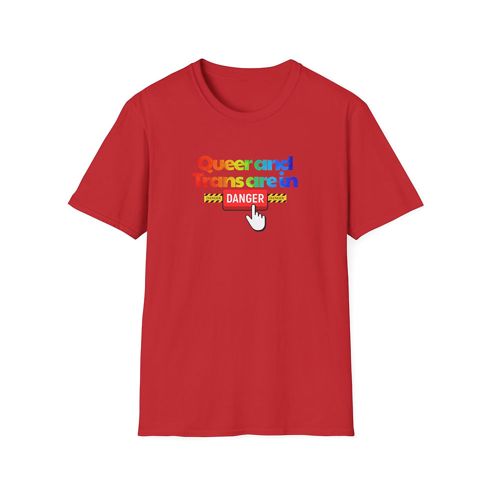 Thumbnail: Queer and Trans Are in Danger T-shirt