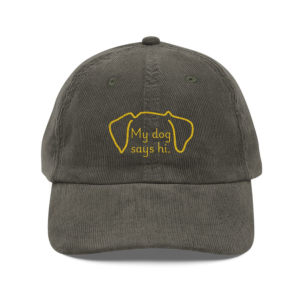 Thumbnail: My Dog Says Hi Corduroy Hat