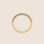 Thumbnail: 14K Yellow Gold Ruby Half Band Ring