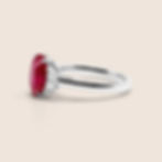 Thumbnail: Platinum Ruby & Diamond Ring
