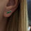 Thumbnail: 14K Gold & Malachite Bar Stud Earrings