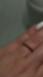 Thumbnail: 14K Yellow Gold Ruby Half Band Ring