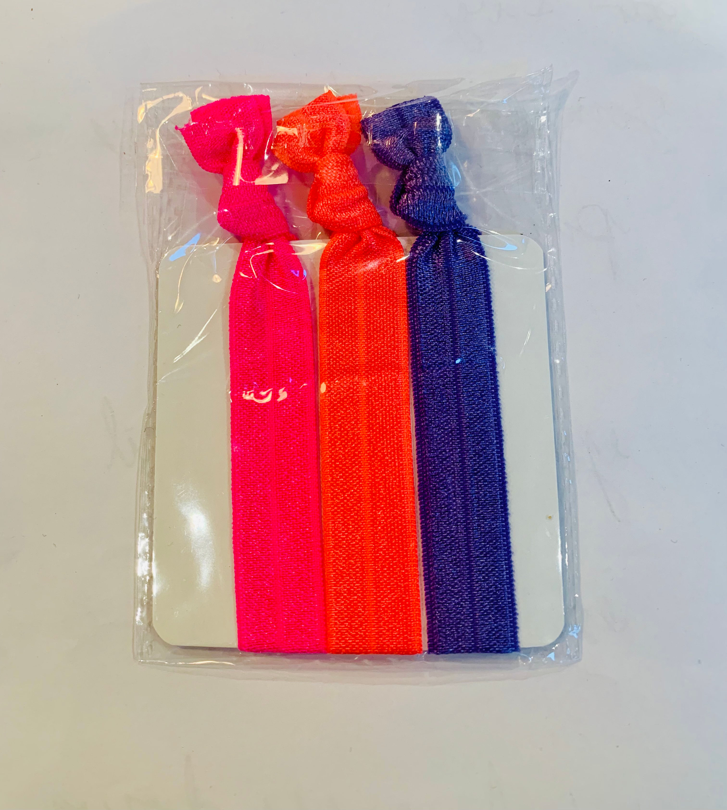 Neon Pink Pack of 3 Hair Ties