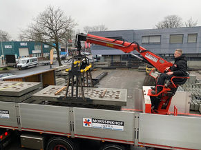 Het is zover, de eerste aquaParker-platen gaan op transport naar Eibergen