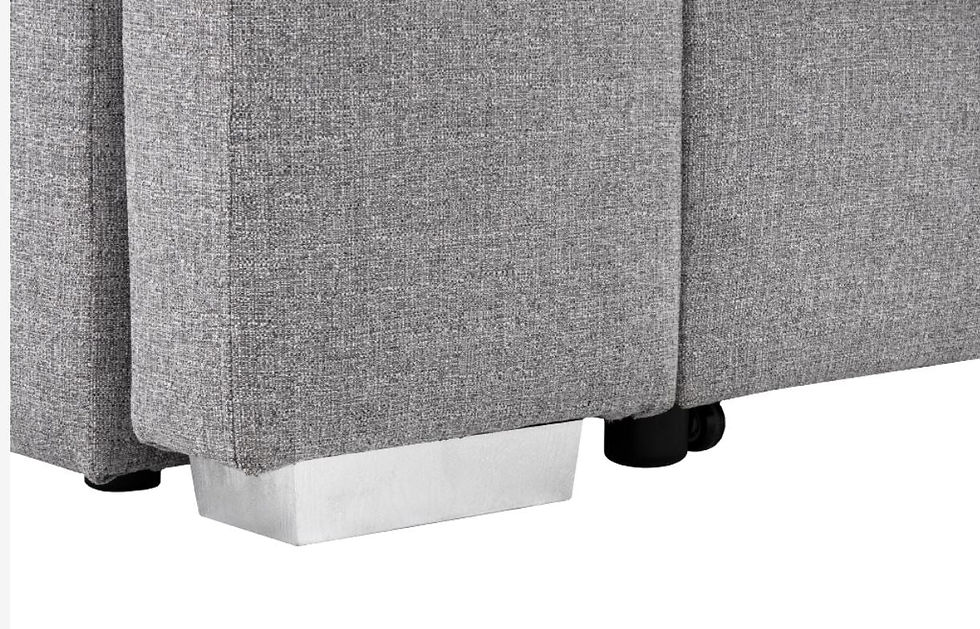Thumbnail: Collins Sleeper Sectional with Storage Ottoman (Grey)