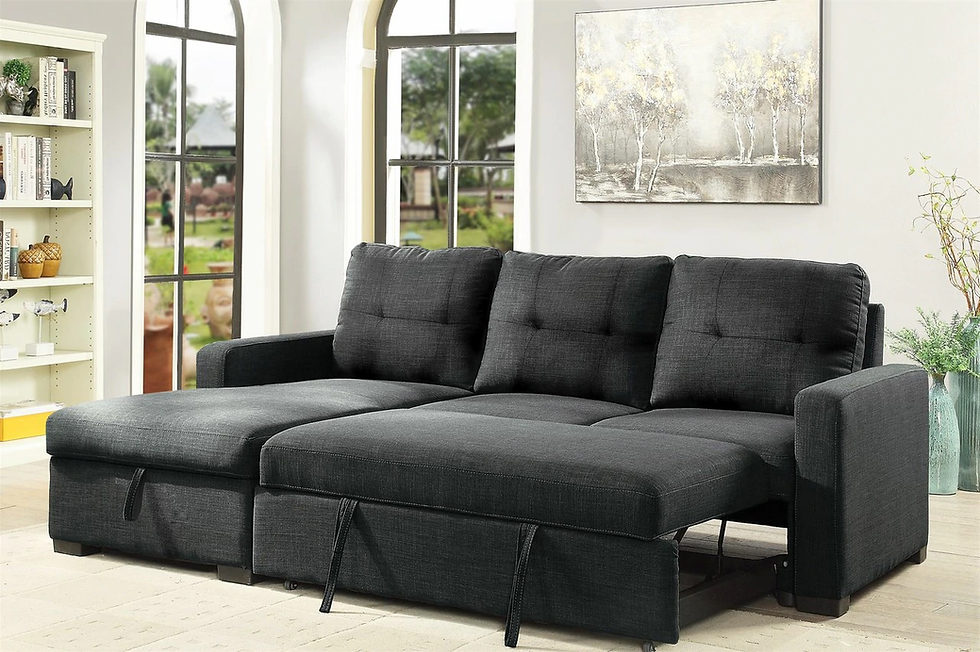 Thumbnail: Primus Sleeper Sectional (Dark Grey)