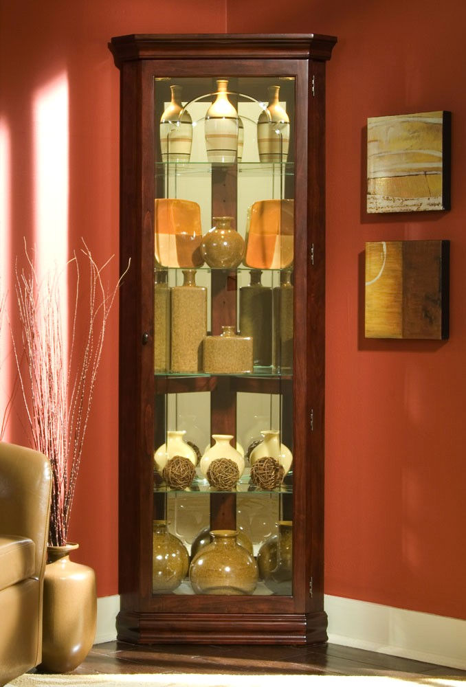 Victorian Mirrored Corner Curio