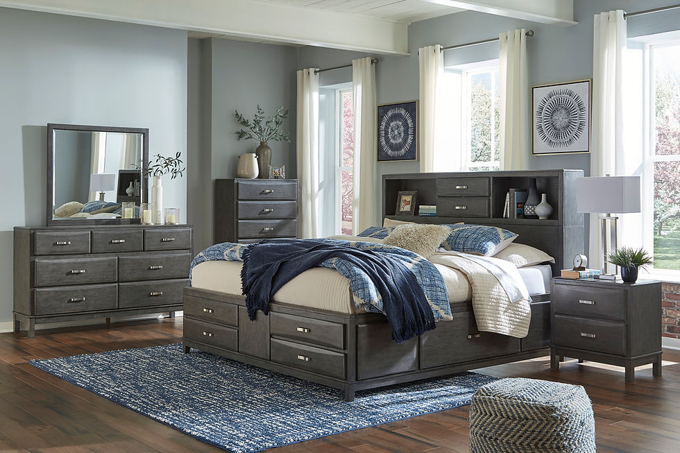 Thumbnail: Caitbrook Queen Bed Frame W/Storage