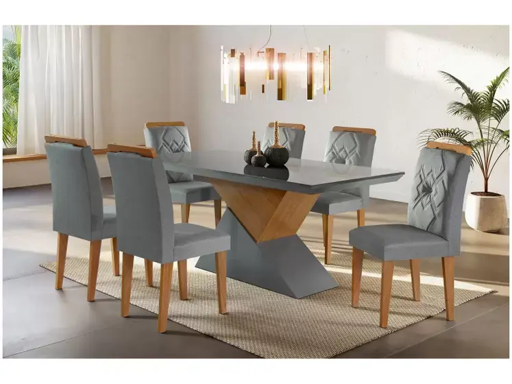 CONJUNTO MESA  6 CADEIRAS   - 62403