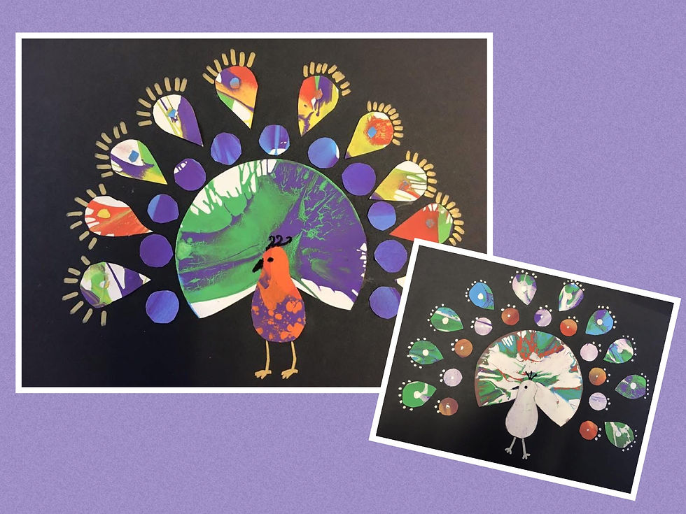 Summer Holiday Workshop - Spin Art Peacocks