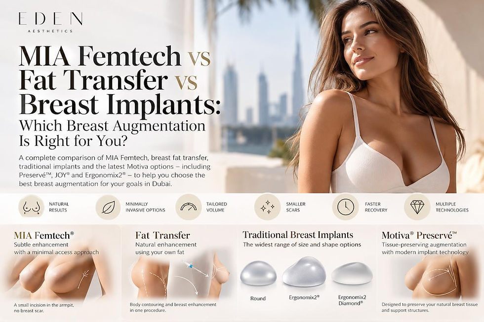 MIA Femtech vs Fat Transfer vs Breast Implants: Which Breast Augmentation Is Right for You?
