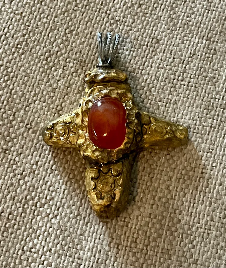 Carnelian Talisman Cross — photo 2
