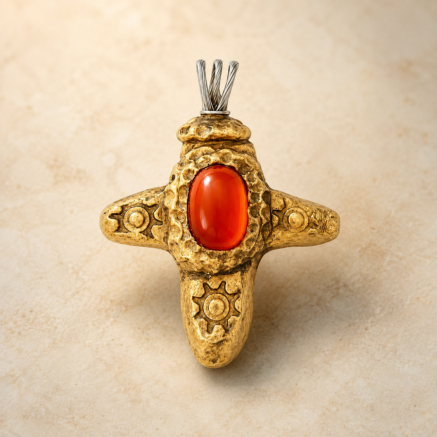 Carnelian Talisman Cross — photo 1