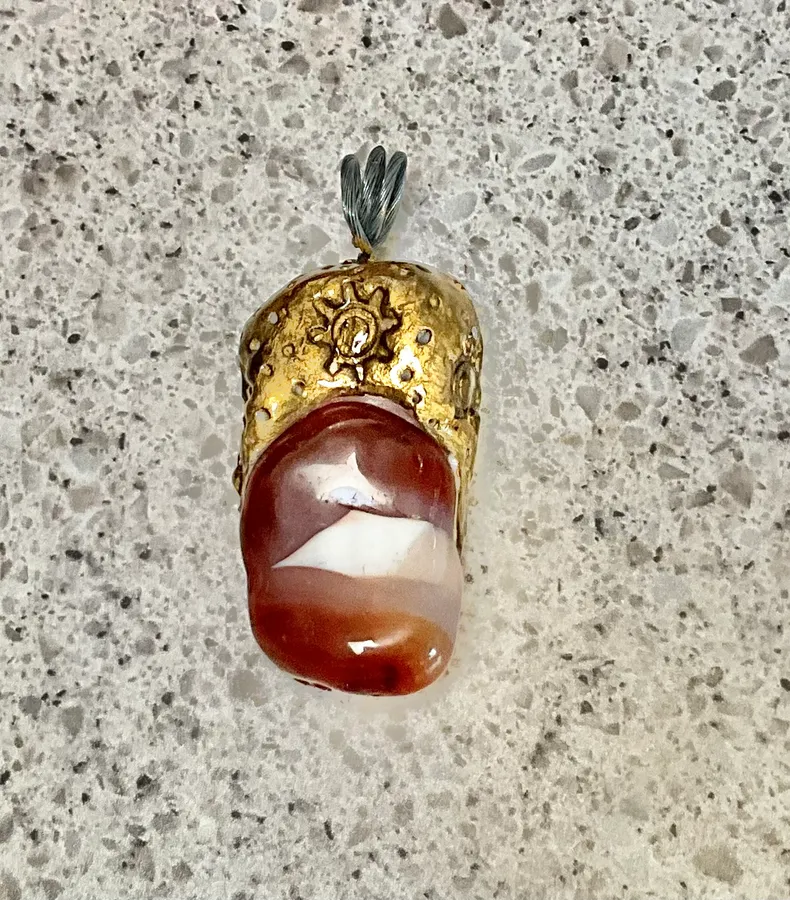 Carnelian Polymer PENDANT — photo 2