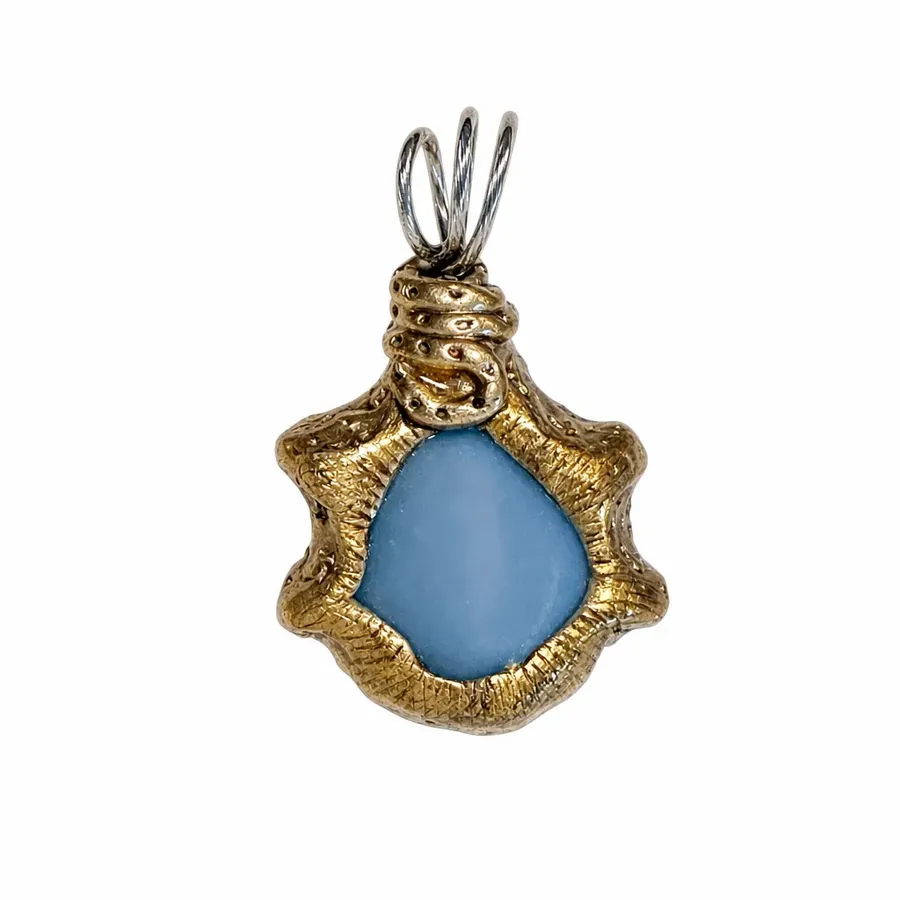 Blue Chalcedony pendant — photo 3