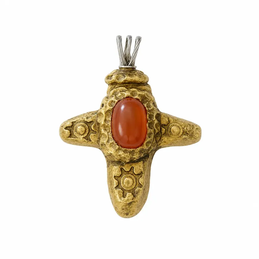 Carnelian Talisman Cross — photo 3
