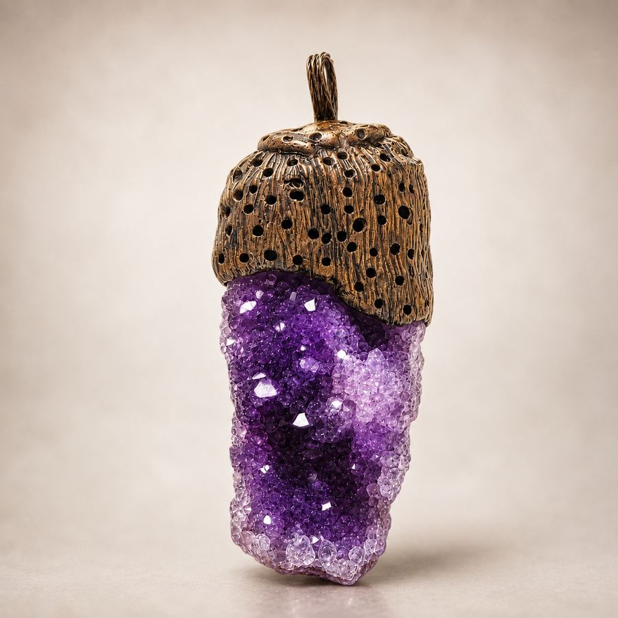 Amethyst Talisman pendant cluster — photo 1