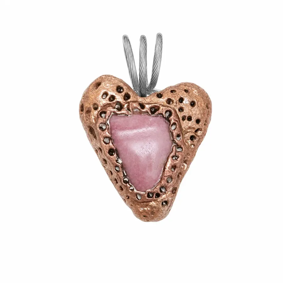 Rhodonite Copper Heart — photo 2