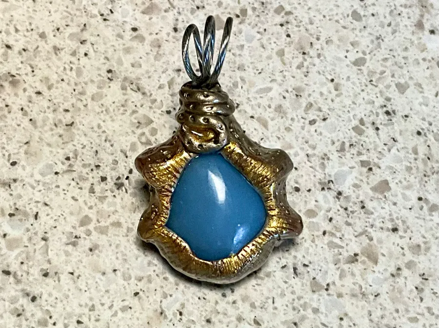 Blue Chalcedony pendant — photo 2
