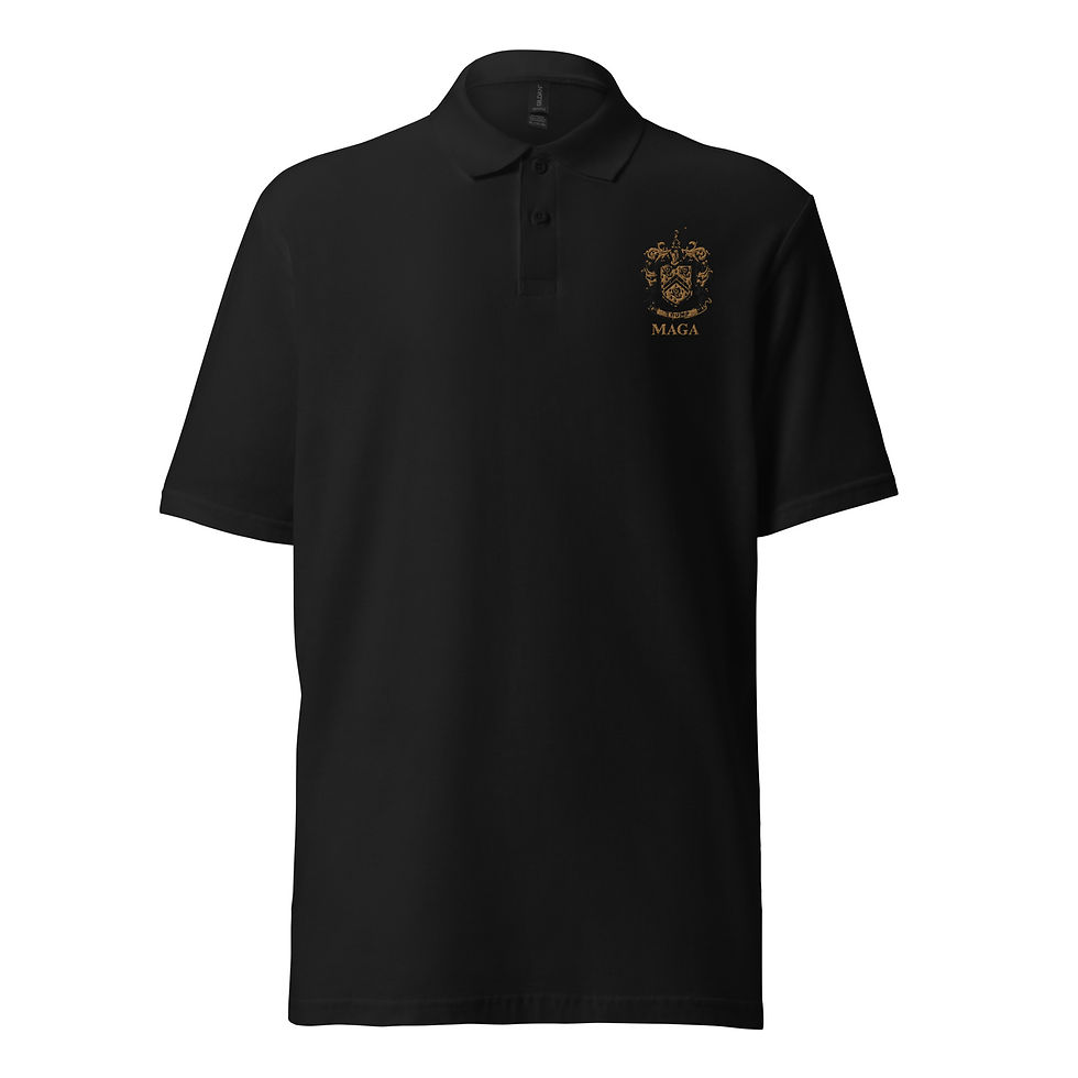 Thumbnail: Unisex Pique Trump Crest Polo Shirt