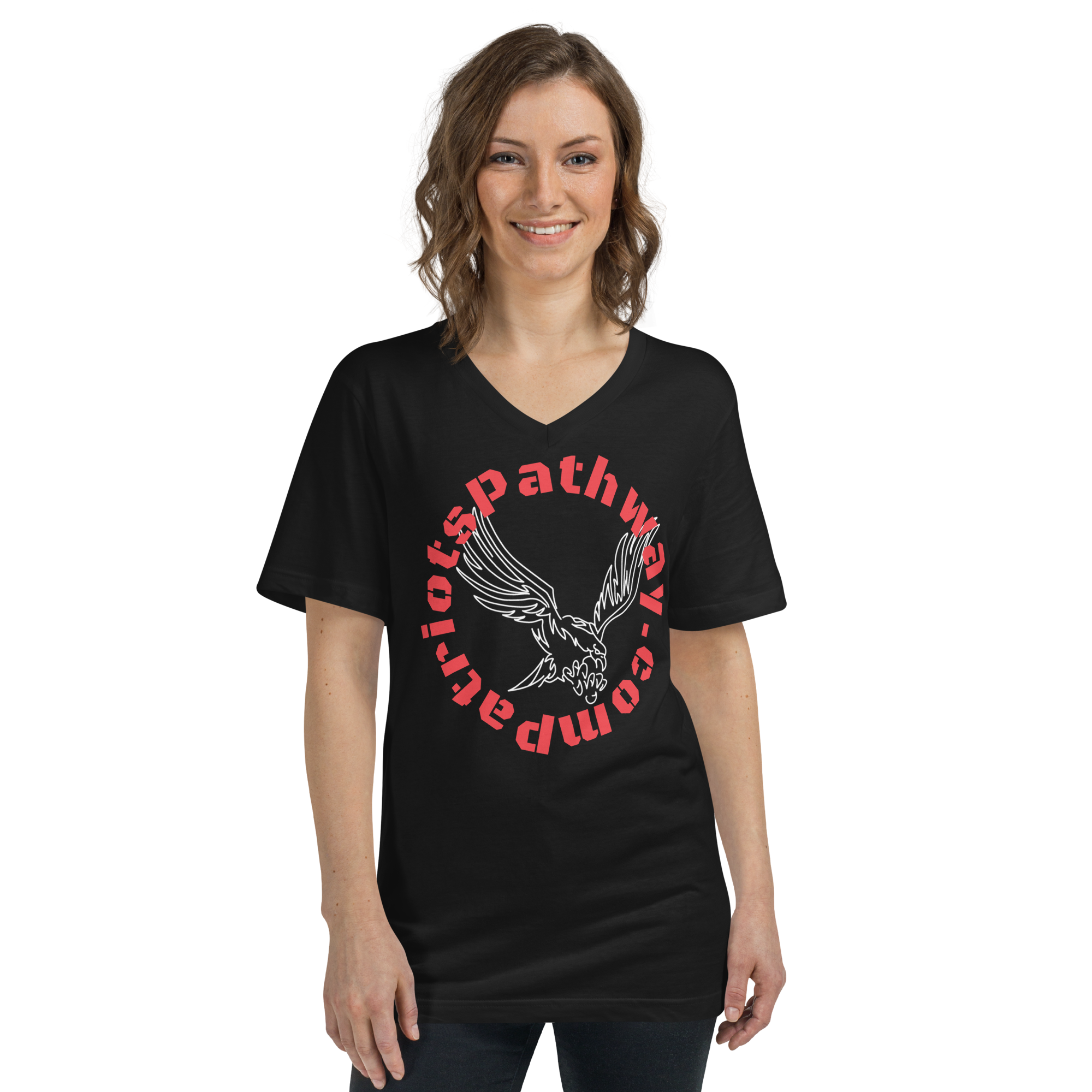 Unisex Short Sleeve V-Neck T-Shirt