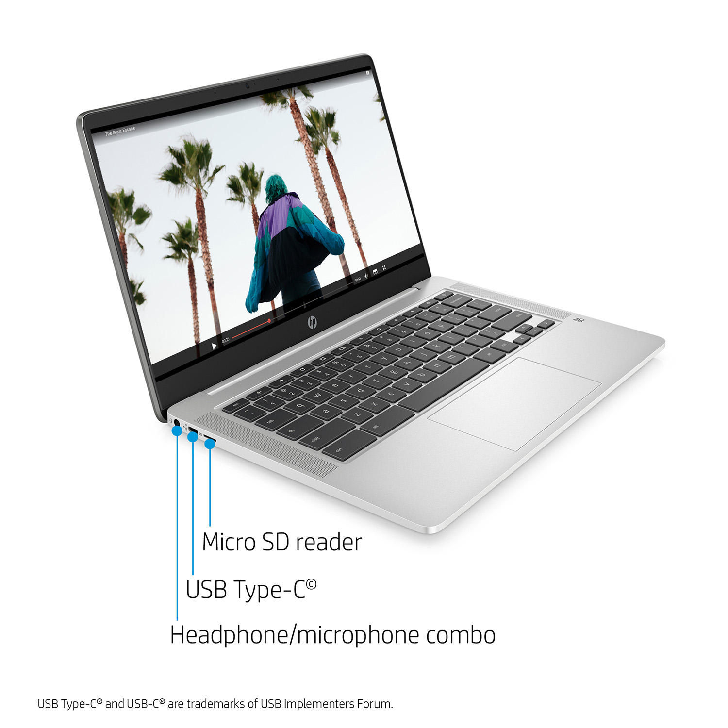 HP - 14" HD Chromebook