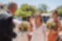 Bride outside church