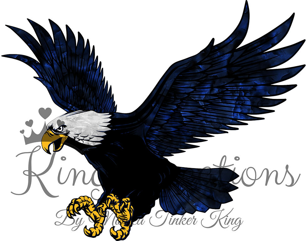 Eagle Clipart, Blue Eagle Design, Eagle Sublimation Design, Instant Download