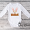 Thumbnail: Personalized Easter Baby Clothes, Bunny with wooden banner onesie,