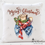 Thumbnail: Christmas Cowboy Hat Pillow Cover white plush