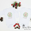Thumbnail: pink and green unicorn wreath christmas onesie for babies