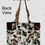 Thumbnail: autumn leaves print cotton canvas tote bag - back view